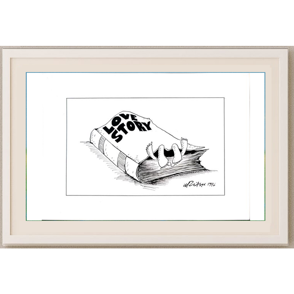 Gheorghita Ghinea Uriasu 21x15cm Orijinal Karikatür BOD01910