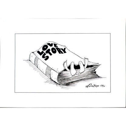 Gheorghita Ghinea Uriasu 21x15cm Orijinal Karikatür BOD01910