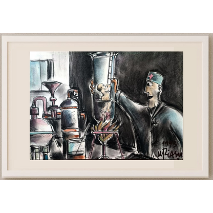 Gheorghita Ghinea Uriasu 21x15cm Orijinal Karikatür BOD01912