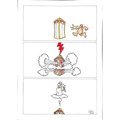 Chris Hovian 29x21cm Orijinal Karikatür BOD01914