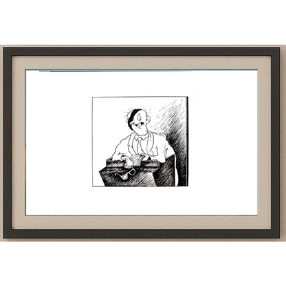 Oleg Loktiev 29x21cm Orijinal Karikatür BOD01918