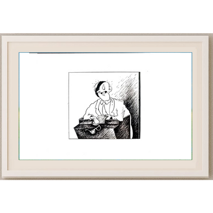 Oleg Loktiev 29x21cm Orijinal Karikatür BOD01918