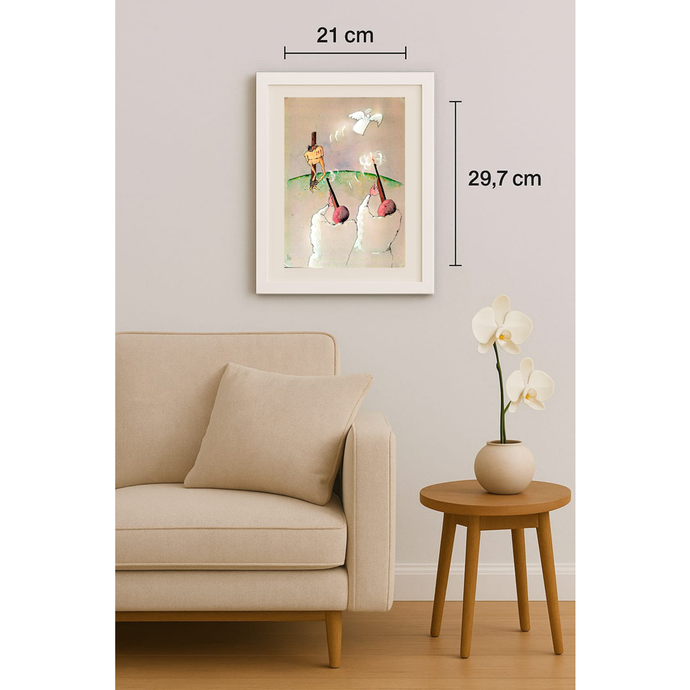 Tsocho Peev 29x21cm Orijinal Karikatür BOD01922