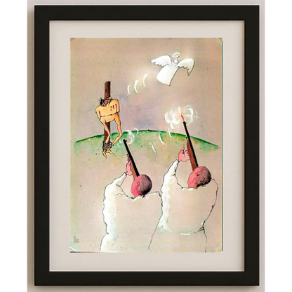 Tsocho Peev 29x21cm Orijinal Karikatür BOD01922
