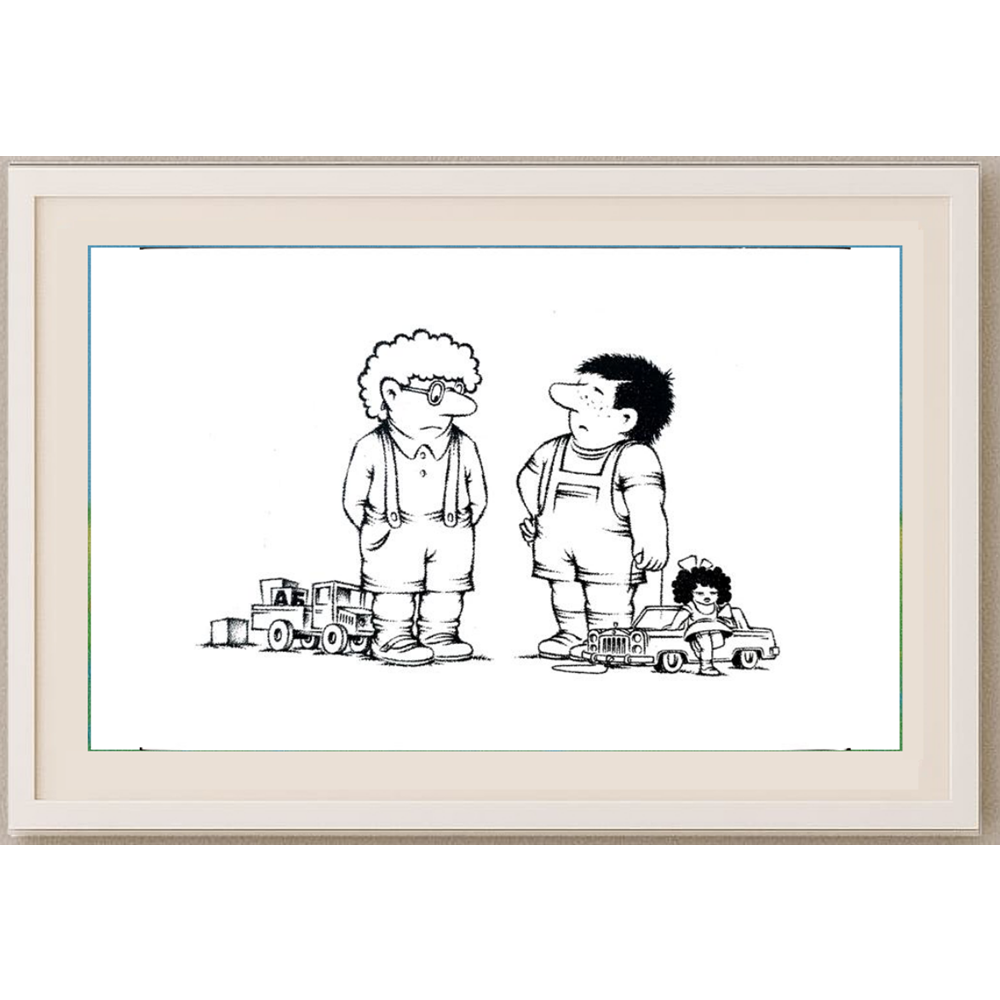 Sergey Khasabov 29x21cm Orijinal Karikatür BOD01928