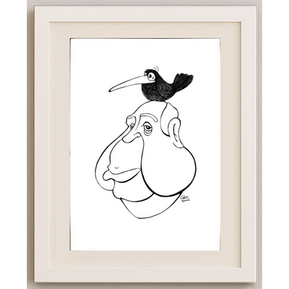 Chris Hovian 29x21cm Orijinal Karikatür BOD01930