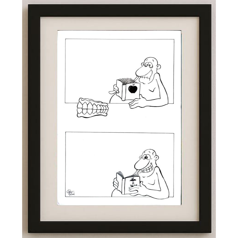 Chris Hovian 29x21cm Orijinal Karikatür BOD01931