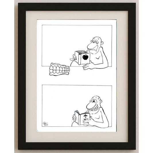 Chris Hovian 29x21cm Orijinal Karikatür BOD01931