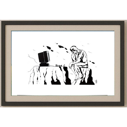 Heymans Patrick 29x21cm Orijinal Karikatür BOD01938