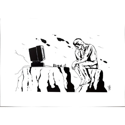 Heymans Patrick 29x21cm Orijinal Karikatür BOD01938
