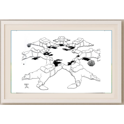 Rahmat Kardan 29x21cm Orijinal Karikatür BOD01940