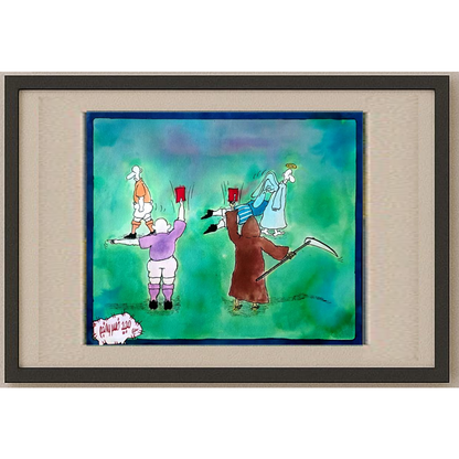 Mahyan Khosro Anjom 24x21cm Orijinal Karikatür BOD01942