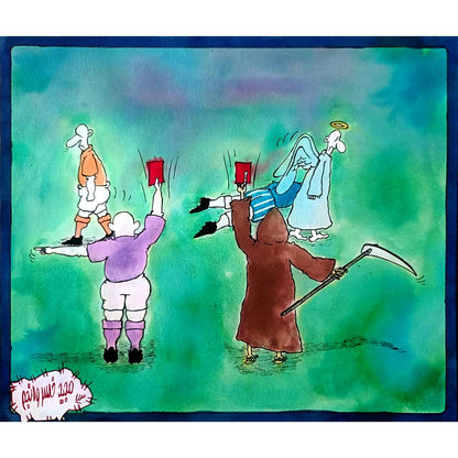 Mahyan Khosro Anjom 24x21cm Orijinal Karikatür BOD01942