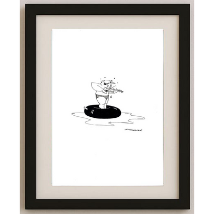 Nargessi Naser 29x21cm Orijinal Karikatür BOD01943