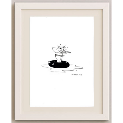 Nargessi Naser 29x21cm Orijinal Karikatür BOD01943