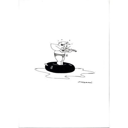 Nargessi Naser 29x21cm Orijinal Karikatür BOD01943