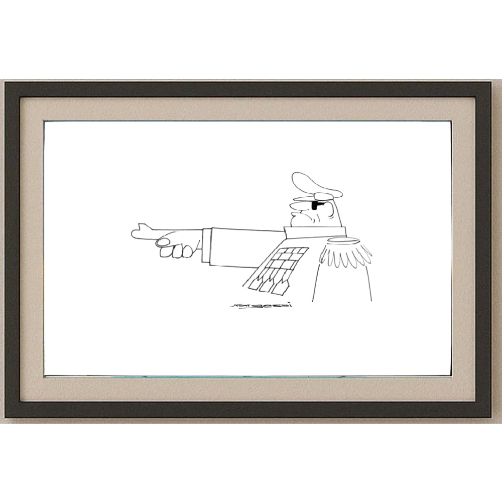 Nargessi Naser 29x21cm Orijinal Karikatür BOD01944