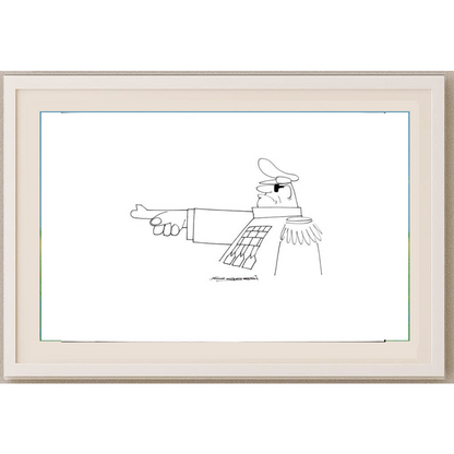 Nargessi Naser 29x21cm Orijinal Karikatür BOD01944