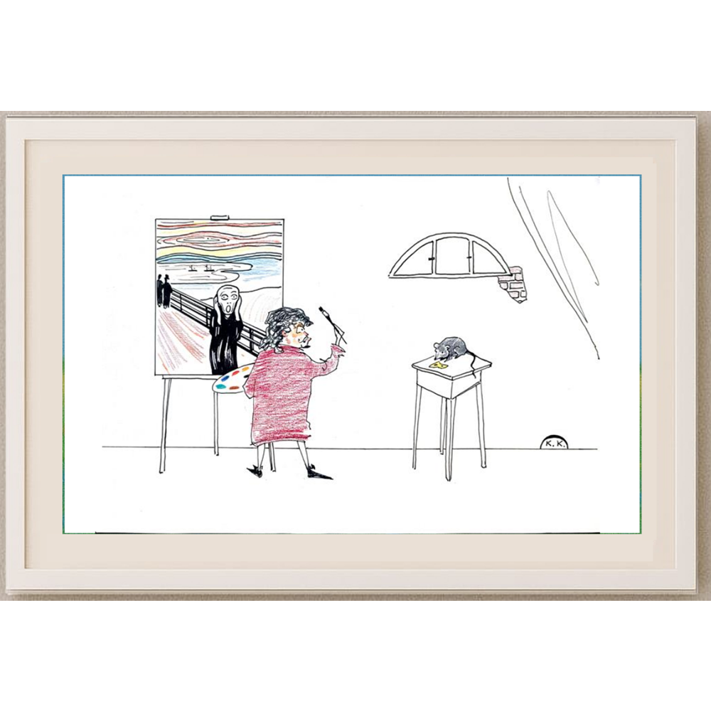 Kokus 29x21cm Orijinal Karikatür BOD01947
