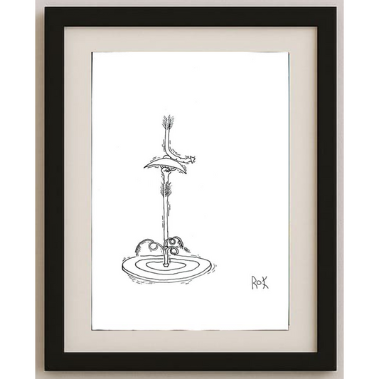 Rahmat Kardan 29x21cm Orijinal Karikatür BOD01952