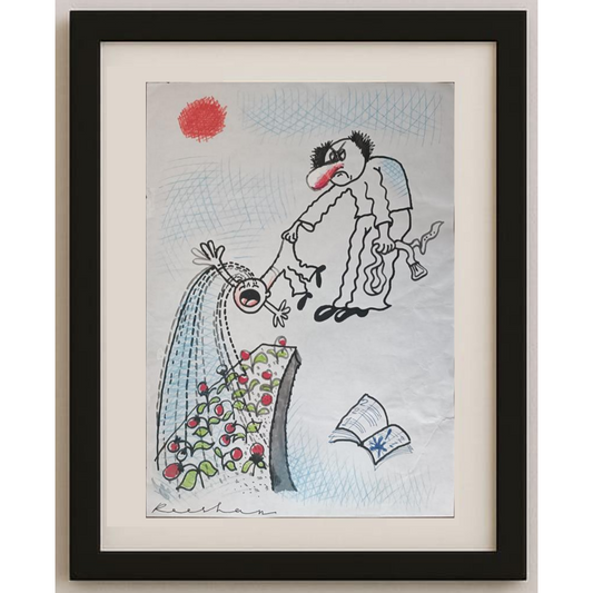 Rooshan Gataullin 43x30cm Orijinal Karikatür BOD01958