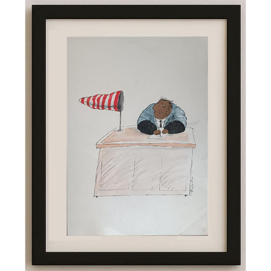 Kudin Victor 43x30cm Orijinal Karikatür BOD01962