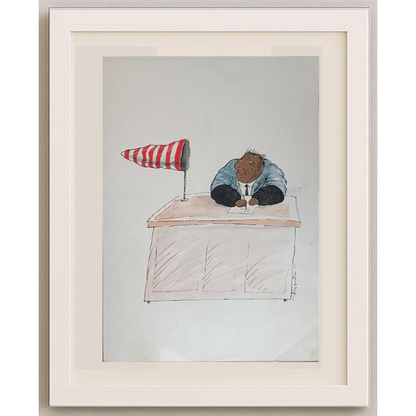 Kudin Victor 43x30cm Orijinal Karikatür BOD01962