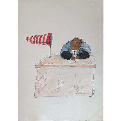 Kudin Victor 43x30cm Orijinal Karikatür BOD01962
