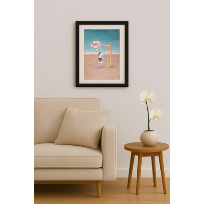 Rooshan Gataullin 43x30cm Orijinal Karikatür BOD01965