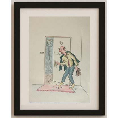 George Sabev 43x30cm Orijinal Karikatür BOD01967
