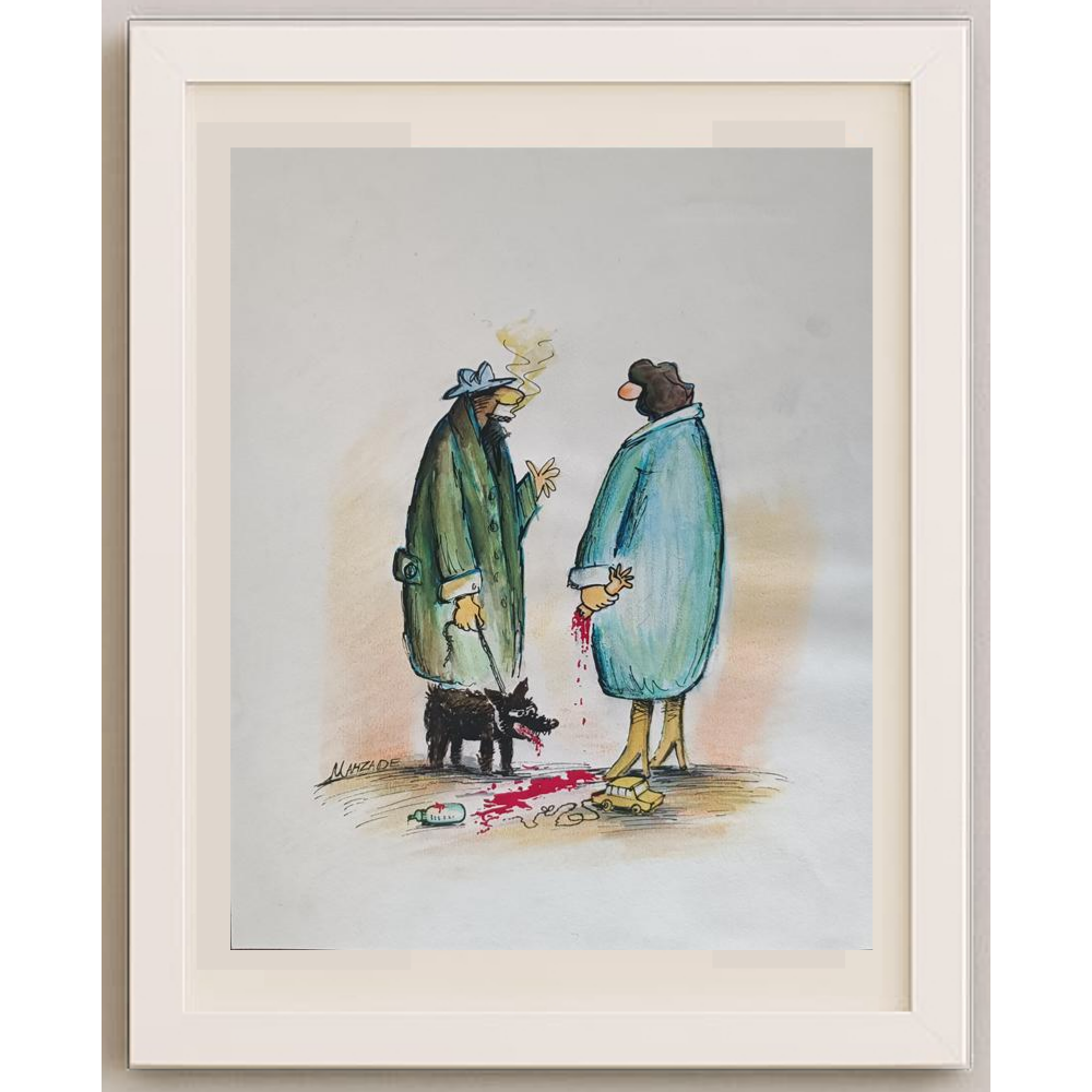 Mahzade Hamid Reza 30cm Orijinal Karikatür BOD01969