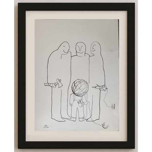 Soudabeh Memarzadeh 43x30cm Orijinal Karikatür BOD01971