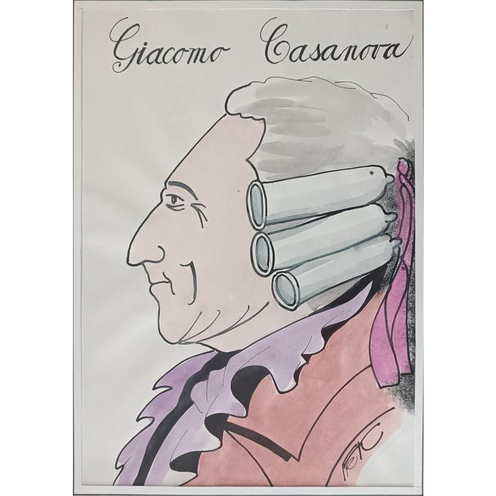 Frantisek Kratochvil 29x21cm Orijinal Karikatür BOD01973