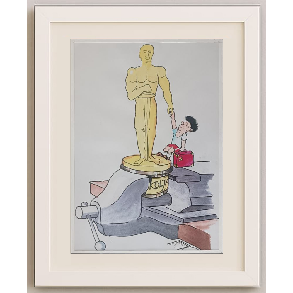 Frantisek Kratochvil 29x21cm Orijinal Karikatür BOD01974