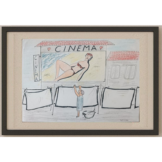 Michael Tetievski 29x21cm Orijinal Karikatür BOD01981