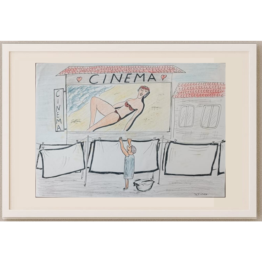 Michael Tetievski 29x21cm Orijinal Karikatür BOD01981