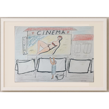 Michael Tetievski 29x21cm Orijinal Karikatür BOD01981