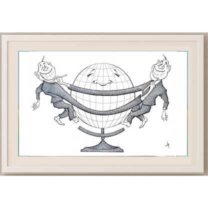 Oscar Manuel Rodriguez Ochoa 43x30cm Orijinal Karikatür BOD01987