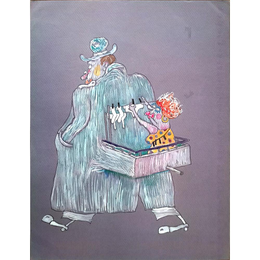 Ivailo Tsvetkov 35x33cm Orijinal Karikatür BOD01990