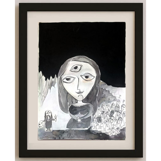 Soudabeh Memarzadeh 43x30cm Orijinal Karikatür BOD01995