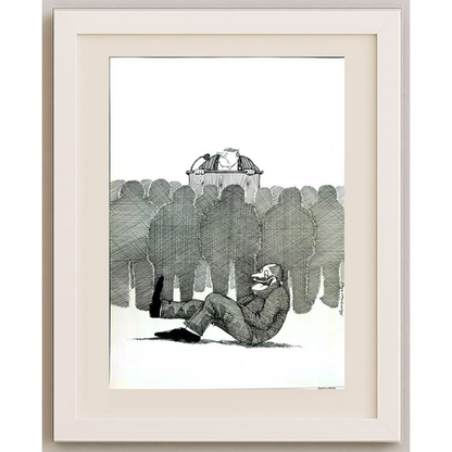 Zdzislaw Romanovski 29x21cm Orijinal Karikatür BOD02000