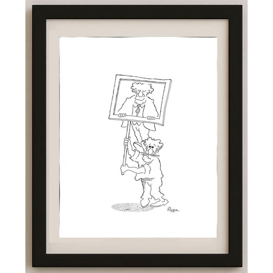 Zdenko Puhin 35x25cm Orijinal Karikatür BOD02001