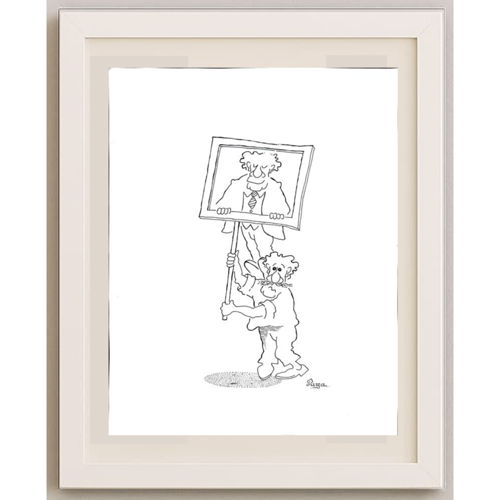 Zdenko Puhin 35x25cm Orijinal Karikatür BOD02001