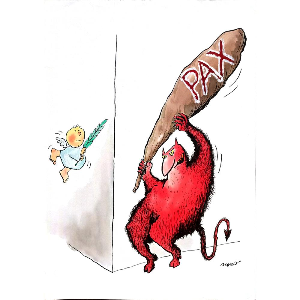 Ivan Haramija 43x30cm Orijinal Karikatür BOD02002