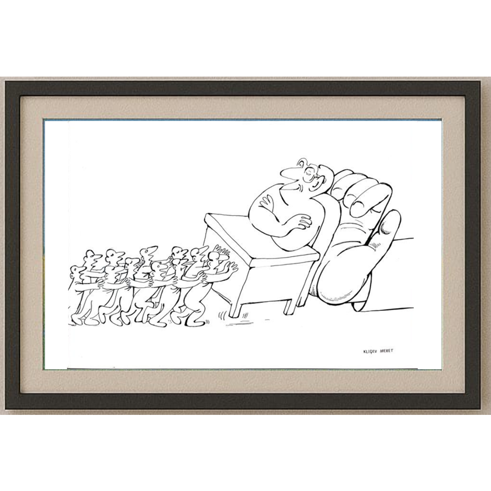 Meret Klıçev 43x30cm Orijinal Karikatür BOD02004