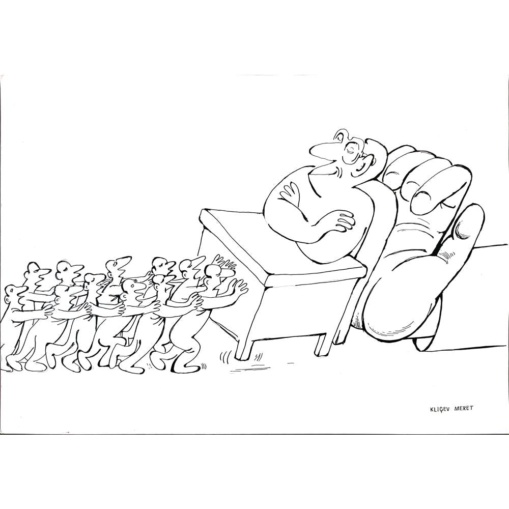 Meret Klıçev 43x30cm Orijinal Karikatür BOD02004