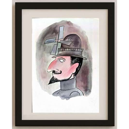 Cristian Topan 43x30cm Orijinal Karikatür BOD02007