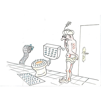 George Sabev 35x25cm Orijinal Karikatür BOD02013
