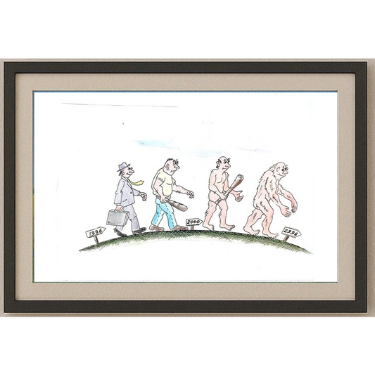 George Sabev 35x25cm Orijinal Karikatür BOD02015