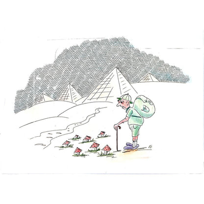 George Sabev 35x25cm Orijinal Karikatür BOD02016